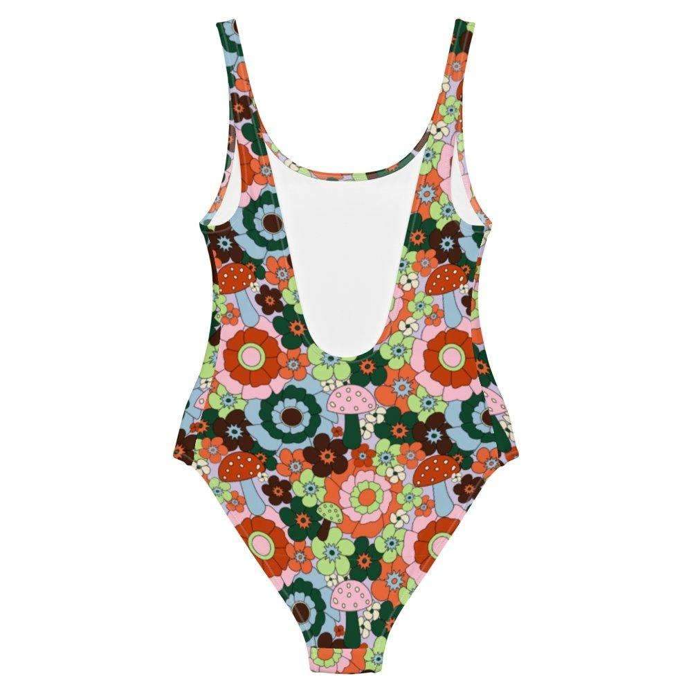 Mushroom Floral Print Swimsuit – HAYLEY ELSAESSER